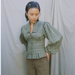 Selva Negra Lupita Top in Montana Plaid